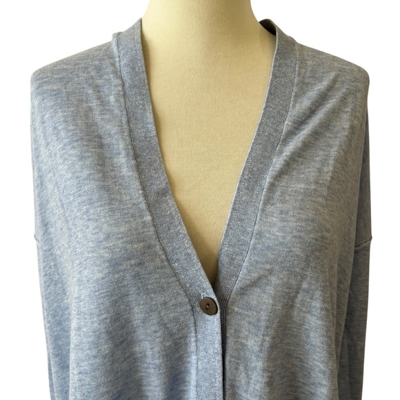 RAFFI CARDIGAN NWOT S COTTON SINGLE BUTTON SIDE SLITS LIGHTWEIGHT BREATHABLE - Picture 3 of 13